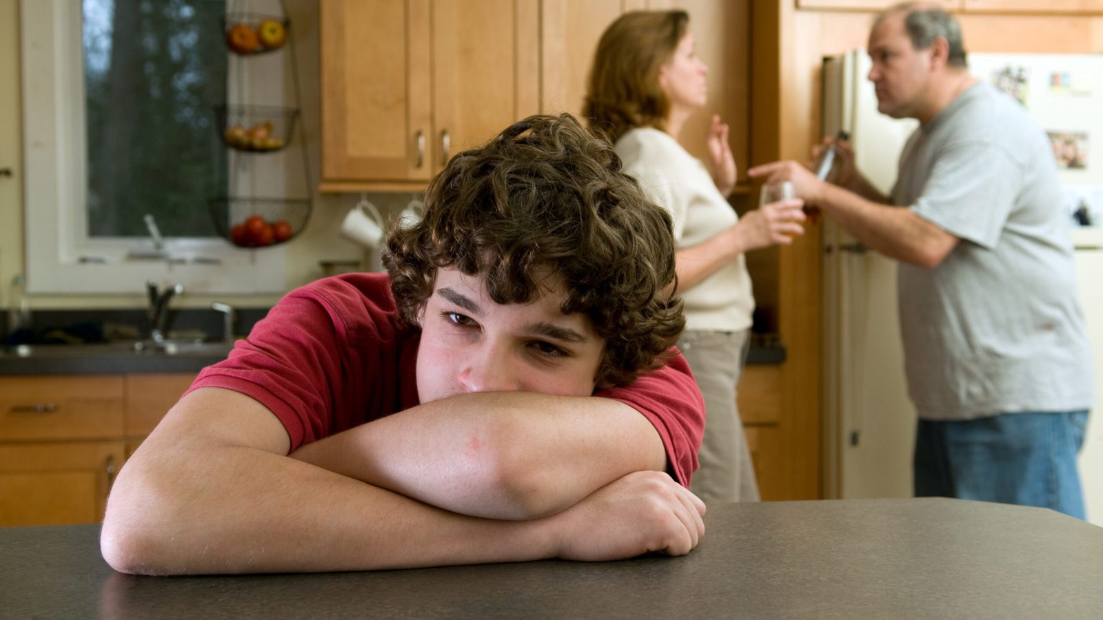Son suffers as parents fight